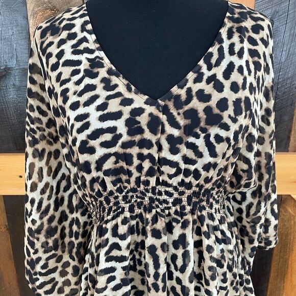 New with tag INC 2 piece leopard print top, size 10 - Picture 2 of 6